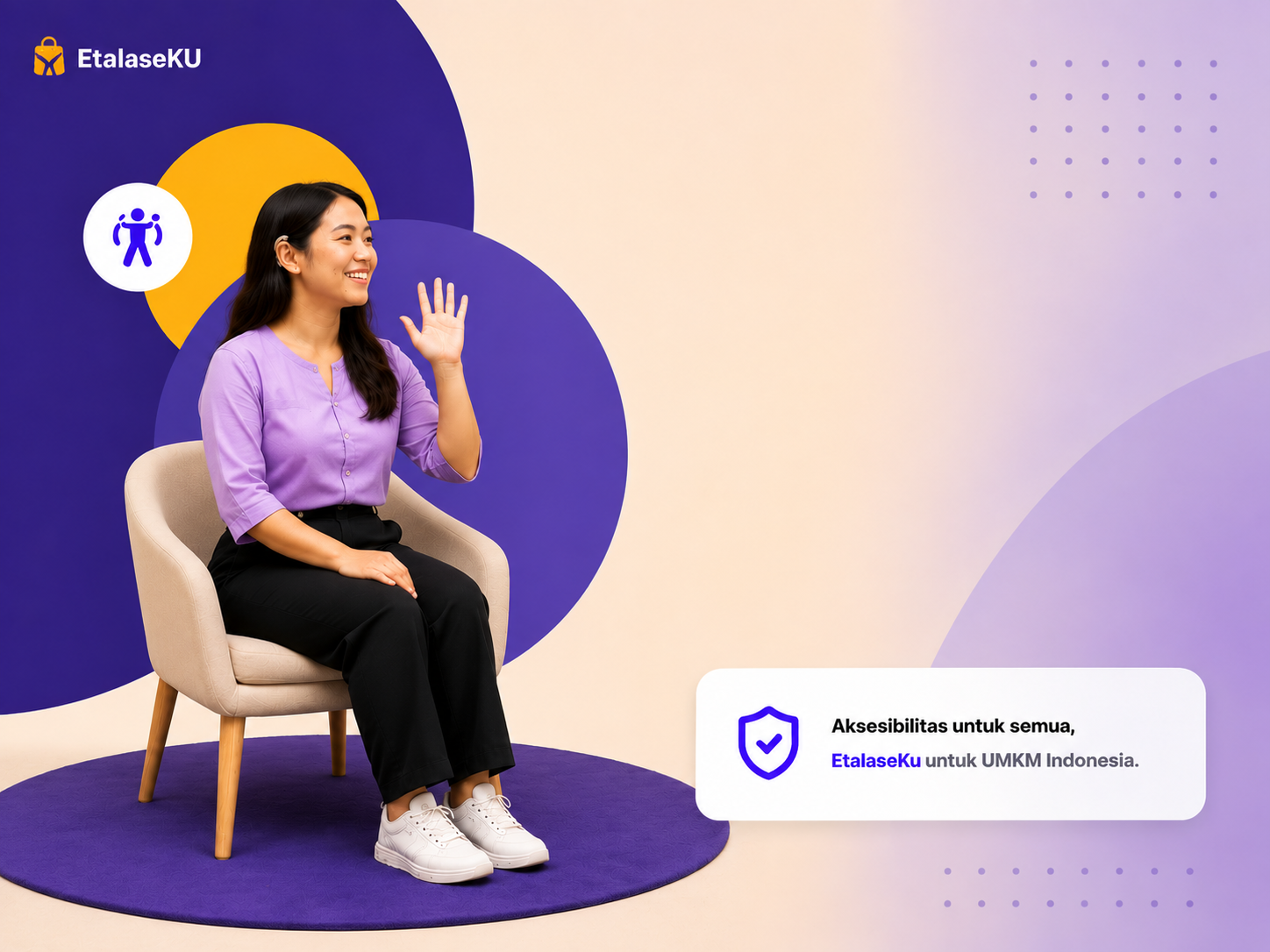 Ilustrasi ekosistem inklusif EtalaseKu untuk registrasi